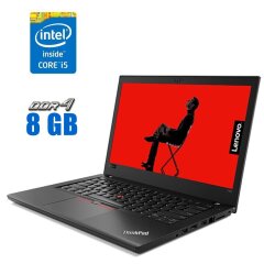 Ультрабук Lenovo ThinkPad T480 / 14" (1366x768) TN / Intel Core i5-8350U (4 (8) ядра по 1.7 - 3.6 GHz) / 8 GB DDR4 / 256 GB SSD / Intel UHD Graphics 620 / WebCam