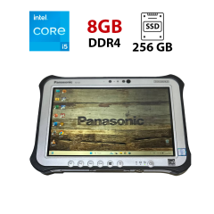 Защищенный планшет Panasonic Toughpad FZ-G1 / 10.1" (1920x1200) IPS Touch / Intel Core i5-7300U (2 (4) ядра по 2.6 - 3.5 GHz) / 8 GB DDR3 / 256 GB SSD / Intel HD Graphics 620 / WebCam / Win 11 Pro