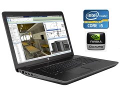 Мобільна робоча станція HP ZBook 17 G3 / 17.3" (1920x1080) IPS / Intel Core i5-6440HQ (4 ядра по 2.6 - 3.5 GHz) / 16 GB DDR4 / 512 GB SSD / nVidia Quadro M3000M, 4 GB GDDR5, 256-bit / WebCam / Win 10 Pro