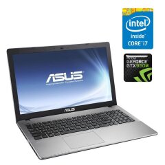 Ігровий ноутбук Б-клас Asus X550VX / 15.6" (1366x768) TN / Intel Core i7-7700HQ (4 (8) ядра по 2.8 - 3.8 GHz) / 16 GB DDR4 / 500 GB SSD M.2 / nVidia GeForce GTX 950M, 2 GB GDDR5, 128-bit / WebCam / HDMI / Win 10 Home