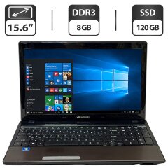 Ноутбук Б-класс Gateway NV59C / 15.6" (1366x768) TN / Intel Core i3-330M (2 (4) ядра по 2.1 GHz) / 8 GB DDR3 / 120 GB SSD / Intel HD Graphics / WebCam / DVD-ROM