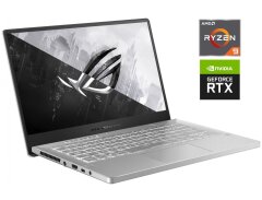 Игровой ультрабук Б-класс Asus ROG Zephyrus G14 GA401IV / 14" (1920x1080) IPS / AMD Ryzen 9 4900HS (8 (16) ядер по 3.0 - 4.3 GHz) / 16 GB DDR4 / 1000 GB SSD NVMe / nVidia GeForce RTX 2060 Max-Q, 6 GB GDDR6, 192-bit