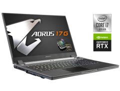Игровой ноутбук Б-класс Gigabyte Aorus 17G XC / 17.3" (1920x1080) IPS / Intel Core i7-10870H (8 (16) ядер по 2.2 - 5.0 GHz) / 16 GB DDR4 / 1000 GB SSD / nVidia GeForce RTX 3070, 8 GB GDDR6, 256-bit / WebCam