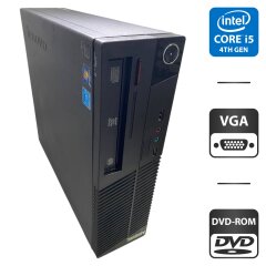 Компьютер Lenovo ThinkCentre M73 SFF / Intel Core i5-4570 (4 ядра по 3.2 - 3.6 GHz) / 8 GB DDR3 / 250 GB HDD / Intel HD Graphics 4600 / DVD-ROM