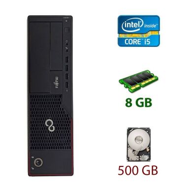 Монитор в подарок! Fujitsu Esprimo E700 E90+ DT / Intel Core i5-2400 (4 ядра по 3.10 - 3.40 GHz) / 8 GB DDR3 / 500 GB HDD