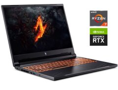 Игровой ноутбук Acer Nitro V 16 ANV16-41-R3F3 / 16" (1920x1200) IPS / AMD Ryzen 7 8845HS (8 (16) ядер по 3.8 - 5.1 GHz) / 16 GB DDR5 / 512 GB SSD / nVidia GeForce RTX 4060, 8 GB GDDR6, 128-bit / WebCam