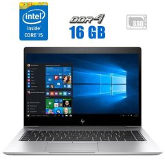 Ультрабук HP EliteBook 840 G5 / 14" (1920x1080) IPS / Intel Core i5-8350U (4 (8) ядра по 1.7 - 3.6 GHz) / 16 GB DDR4 / 250 GB SSD / Intel UHD Graphics 620 / WebCam