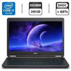 Ультрабук Dell Latitude E7450 / 14" (1366x768) TN / Intel Core i5-5300U (2 (4) ядра по 2.3 - 2.9 GHz) / 6 GB DDR3 / 240 GB SSD NEW / Intel HD Graphics 5500 / WebCam / HDMI / Windows 10 Pro