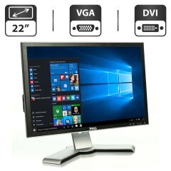 Монитор Б-класс Dell UltraSharp 2208WFPt / 22" (1680x1050) TN / DVI, VGA, USB / VESA 100x100 + Кабели подключения