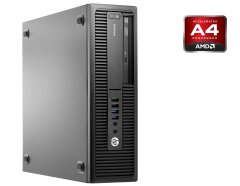 ПК HP EliteDesk 705 G2 SFF / AMD PRO A4-8350B (2 ядра по 3.5 GHz) / 4 GB DDR3 / 250 GB HDD / AMD Radeon R5 / DVD-RW