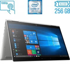 Ноутбук-трансформер HP EliteBook x360 1030 G3 / 13.3" (1920x1080) IPS Touch / Intel Core i7-8650U (4 (8) ядра по 1.9 - 4.2 GHz) / 8 GB DDR3 / 256 GB SSD M.2 / Intel UHD Graphics 620 / WebCam / Fingerprint / USB 3.1 / HDMI