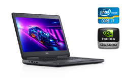 Мобильная рабочая станция Dell Precision 7520 / 15.6" (1920x1080) IPS / Intel Core i7-6920HQ (4 (8) ядра по 2.9 - 3.8 GHz) / 16 GB DDR4 / 480 GB SSD / nVidia Quadro M2200, 4 GB GDDR5, 128-bit / WebCam