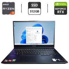 Ігровий ноутбук Lenovo Legion 5 15ACH6H / 15.6" (1920x1080) IPS / AMD Ryzen 5 5600H (6 (12) ядер по 3.3 - 4.2 GHz) / 16 GB DDR4 / 512 GB SSD / nVidia GeForce RTX 3060, 6 GB GDDR6, 192-bit / WebCam