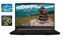 Игровой ноутбук MSI GF63 12VF / 15.6" (1920x1080) IPS / Intel Core i7-12650H (10 (16) ядер по 3.5 - 4.7 GHz) / 32 GB DDR4 / 1000 GB SSD / nVidia GeForce RTX 4060, 8 GB GDDR6, 128-bit / WebCam / Windows 11