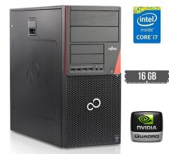 Игровой ПК Fujitsu Esprimo P720 E85+ Tower / Intel Core i7-4790 (4 (8) ядра по 3.6 - 4.0 GHz) / 16 GB DDR3 / no HDD / nVidia Quadro 2000, 1 GB GDDR5, 128-bit / 280W / DisplayPort