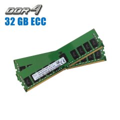 Комплект: Серверная оперативная память Hynix / 32 GB (2x16 GB) / 1Rx4 PC4-2400T / DDR4 ECC / 2400 MHz