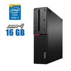 Комп'ютер Lenovo ThinkCentre M700 SFF / Intel Core i5-6400 (4 ядра по 2.7 - 3.3 GHz) / 16 GB DDR4 / 128 GB SSD / Intel HD Graphics 530 / DVD-ROM / WiFi