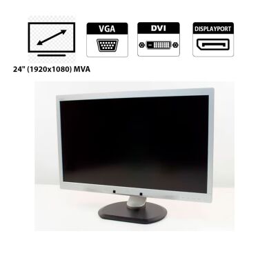 Монитор Philips Brilliance 241P4Q / 24" (1920x1080) MVA / VGA, DVI, DP, AUX