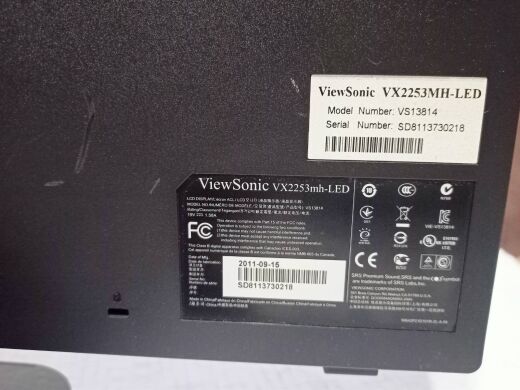 Монитор ViewSonic VX2253mh-LED / 22" (1920x1080) TN+Film / HDMI, VGA, Audio / Встроенные колонки 2x 2W Монитор ViewSonic VX2253mh-LED / 22" (1920x1080) TN+Film / HDMI, VGA, Audio / Встроенные колонки 2x 2W
