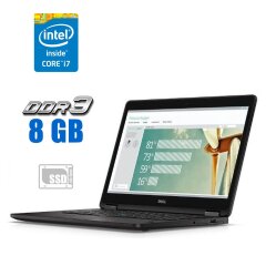 Нетбук Dell Latitude E7270 / 12.5" (1920x1080) IPS / Intel Core i7-6600U (2 (4) ядра по 2.6 - 3.4 GHz) / 8 GB DDR3 / 240 GB SSD M.2 / Intel HD Graphics 520 / WebCam / HDMI