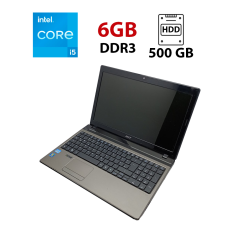 Ноутбук Acer Aspire 5750G / 15.6" (1366x768) TN / Intel Core i5-2450M (2 (4) ядра по 2.5 - 3.1 GHz) / 6 GB DDR3 / 500 GB HDD / nVidia GeForce GT 610M, 1 GB GDDR5, 128-bit / WebCam