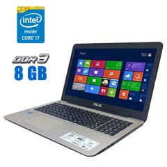 Ноутбук Asus F555L / 15.6" (1920x1080) TN / Intel Core i7-5500U (2 (4) ядра по 2.4 - 3.0 GHz) / 8 GB DDR3 / 240 GB SSD NEW / Intel HD Graphics 5500 / WebCam