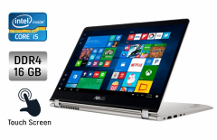 Ноутбук-трансформер Asus Q505U / 15.6" (1920x1080) IPS Touch / Intel Core i5-8250U (4 (8) ядра по 1.6 - 3.4 GHz) / 16 GB DDR4 / 480 GB SSD / Intel UHD Graphics 620 / WebCam / Fingerprint / Windows 10