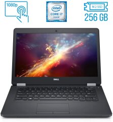 Ноутбук Dell Latitude E5470 / 14" (1920x1080) IPS Touch / Intel Core i7-6820HQ (4 (8) ядра по 2.7 - 3.6 GHz) / 8 GB DDR4 / 256 GB SSD M.2 / Intel HD Graphics 530 / WebCam / HDMI / Windows 10 ліцензія