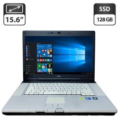 Ноутбук Fujitsu LifeBook E780 / 15.6" (1366x768) TN / Intel Core i5-560M (2 (4) ядра по 2.6 - 3.2 GHz) / 4 GB DDR3 / 128 GB SSD / Intel HD Graphics / WebCam / Без АКБ