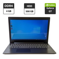 Ноутбук Б-клас Lenovo IdeaPad 320-15IKB / 15.6" (1366x768) TN / Intel Pentium Gold 4415U (2 (4) ядра по 2.3 GHz) / 4 GB DDR4 / 500 GB HDD / nVidia Geforce 920MX, 2 GB GDDR5, 64-bit