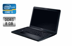 Ноутбук Toshiba Satellite C660 / 15.6" (1366x768) TN / Intel Core i5-2430M (2 (4) ядра по 2.4 - 3.0 GHz) / 8 GB DDR3 / 256 GB SSD / Intel HD Graphics 3000 / WebCam / DVD-RW