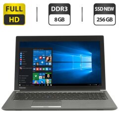 Ноутбук Toshiba Tecra Z50-A / 15.6" (1920x1080) TN / Intel Core i5-4210U (2 (4) ядра по 1.7 - 2.7 GHz) / 8 GB DDR3 / 256 GB SSD NEW / Intel HD Graphics 4400 / WebCam / HDMI + Беспроводная мышка в подарок