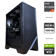 Сборка под заказ: новый игровой ПК MSI MAG Forge 120A Airflow Tower / AMD Ryzen 5 8400F (6 (12) ядер по 4.2 - 4.7 GHz) / 32 GB DDR5 / 1000 GB SSD M.2 / nVidia GeForce RTX 4060, 8 GB GDDR6, 128-bit / 650W