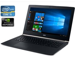 Игровой ноутбук Acer Aspire V Nitro VN7-571G / 15.6" (1920x1080) IPS / Intel Core i5-4210U (2 (4) ядра по 1.7 - 2.7 GHz) / 8 GB DDR3 / 128 GB SSD + 1000 GB HDD / nVidia GeForce 840M, 2 GB DDR3, 64-bit / WebCam / DVD-RW / Win 10