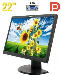 Монитор Б-класс Lenovo ThinkVision L2251pwD / 22" (1680x1050) TN / VGA, DisplayPort, Audio / VESA 100x100
