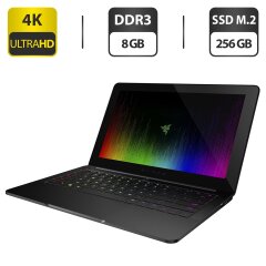 Нетбук Б-класс Razer Blade Stealth RZ09-01682E22 / 12.5" (3840x2160) IPS Touch / Intel Core i7-6500U (2 (4) ядра по 2.5 - 3.1 GHz) / 8 GB DDR3 / 256 GB SSD M.2 / Intel HD Graphics 520 / WebCam / Windows 10 лицензия