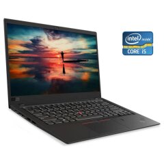 Ультрабук Lenovo ThinkPad X1 Carbon G6 / 14" (1920x1080) IPS / Intel Core i5-8250U (4 (8) ядра по 1.6 - 3.4 GHz) / 8 GB DDR3 / 256 GB SSD / Intel UHD Graphics 620 / WebCam / Win 10 Pro