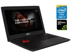 Ігровий ноутбук Б-клас Asus ROG Strix GL502VS / 15.6" (1920x1080) IPS / Intel Core i7-7700HQ (4 (8) ядра по 2.8 - 3.8 GHz) / 16 GB DDR4 / 1000 GB SSD / nVidia GeForce GTX 1070, 8 GB GDDR5, 256-bit / WebCam