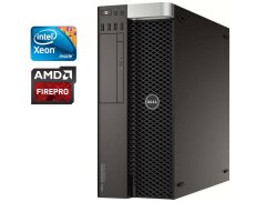 Робоча станція Dell Precision 5810 Workstation Tower / Intel Xeon E5-1620 v3 (4 (8) ядра по 3.5 - 3.6 GHz) / 8 GB DDR4 / 256 GB SSD / AMD FirePro W2100, 2 GB DDR3, 128-bit / DVD-ROM