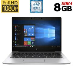 Ультрабук Б-класс HP EliteBook 830 G5 / 13.3" (1920x1080) IPS / Intel Core i7-8650U (4 (8) ядра по 1.9 - 4.2 GHz) / 8 GB DDR4 / 256 GB SSD M.2 / Intel UHD Graphics 620 / WebCam / Windows 10 лицензия