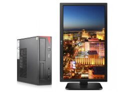 Комплект ПК: Fujitsu Esprimo E420 E85+ SFF / Intel Core i5-4460 (4 ядра по 3.2 - 3.4 GHz) / 8 GB DDR3 / 240 GB SSD / Intel HD Graphics 4600 + Монитор LG 24MB37PM / 24" (1920x1080) IPS / 2x 1W + клавиатура и мышь 