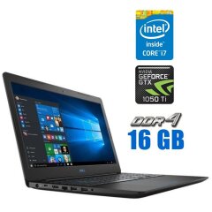 Игровой ноутбук Dell G3 3579 / 15.6" (1920x1080) IPS / Intel Core i7-8750H (6 (12) ядра по 2.2 - 4.1 GHz) / 16 GB DDR4 / 240 GB SSD + 1000 GB HDD / nVidia GeForce GTX 1050 Ti, 4 GB GDDR5, 128-bit / WebCam