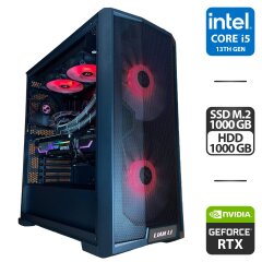 Сборка под заказ: новый игровой ПК Lian Li LanCool 215 Tempered Glass Tower / Intel Core i5-13400F (10 (16) ядер по 1.8 - 3.6 GHz) / 32 GB DDR4 / 1000 GB SSD M.2 + 1000 GB HDD / nVidia GeForce RTX 3090, 24 GB GDDR5X, 384-bit / 850W