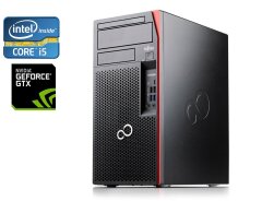 ПК Fujitsu Esprimo P757 Tower / Intel Core i5-6500 (4 ядра по 3.2 -3.6 GHz) / 16 GB DDR4 / 480 GB SSD NEW / nVidia GeForce GTX 1650 NEW, 4 GB GDDR6, 128-bit / DVD-ROM + WiFi D-Link DWA-140