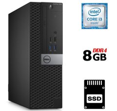 Компьютер Dell OptiPlex 3046 SFF / Intel Core i3-6100 (2 (4) ядра по 3.7 GHz) / 8 GB DDR4 / 120 GB SSD / Intel HD Graphics 530 / DVD-RW / HDMI / DisplayPort