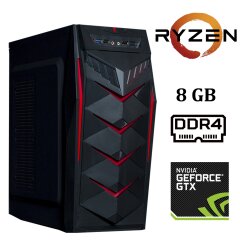 Frontier JUMBO MT / AMD Ryzen&trade; 3 1200 (4 ядра по 3.1 - 3.4 GHz) / 8 GB DDR4 / 1000 GB HDD / nVidia GeForce GTX 1050 Ti (4 GB GDDR5 128 bit)