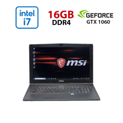 Игровой ноутбук Б-класс MSI Leopard Pro GP62MVR 7RFX-1264US / 15.6" (1920x1080) IPS / Intel Core i7-7700HQ (4 (8) ядра по 2.8 - 3.8 GHz) / 16 GB DDR4 / 240 GB SSD + 1000 GB HDD / nVidia GeForce GTX 1060, 3 GB GDDR5, 192-bit / WebCam