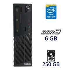 Комп'ютер Lenovo Think Centre M72e DT / Intel Pentium G850 (2 ядра по 2.9 GHz) / 6 GB DDR3 / 250 GB HDD
