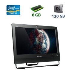 Lenovo ThinkCentre M92z / 20" (1600x900) TN / Intel Core i5-2500 (4 ядра по 3.3 - 3.7 GHz) / 8 GB DDR3 / 120 GB SSD / WebCam / Intel HD Graphics 2000