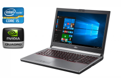 Мобільна робоча станція Б-клас Fujitsu Celsius H760 / 15.6" (1920x1080) IPS / Intel Core i5-6440HQ (4 ядра по 2.6 - 3.5 GHz) / 16 GB DDR4 / 512 GB SSD / nVidia Quadro M600M, 2 GB GDDR5, 128-bit / WebCam / HDMI